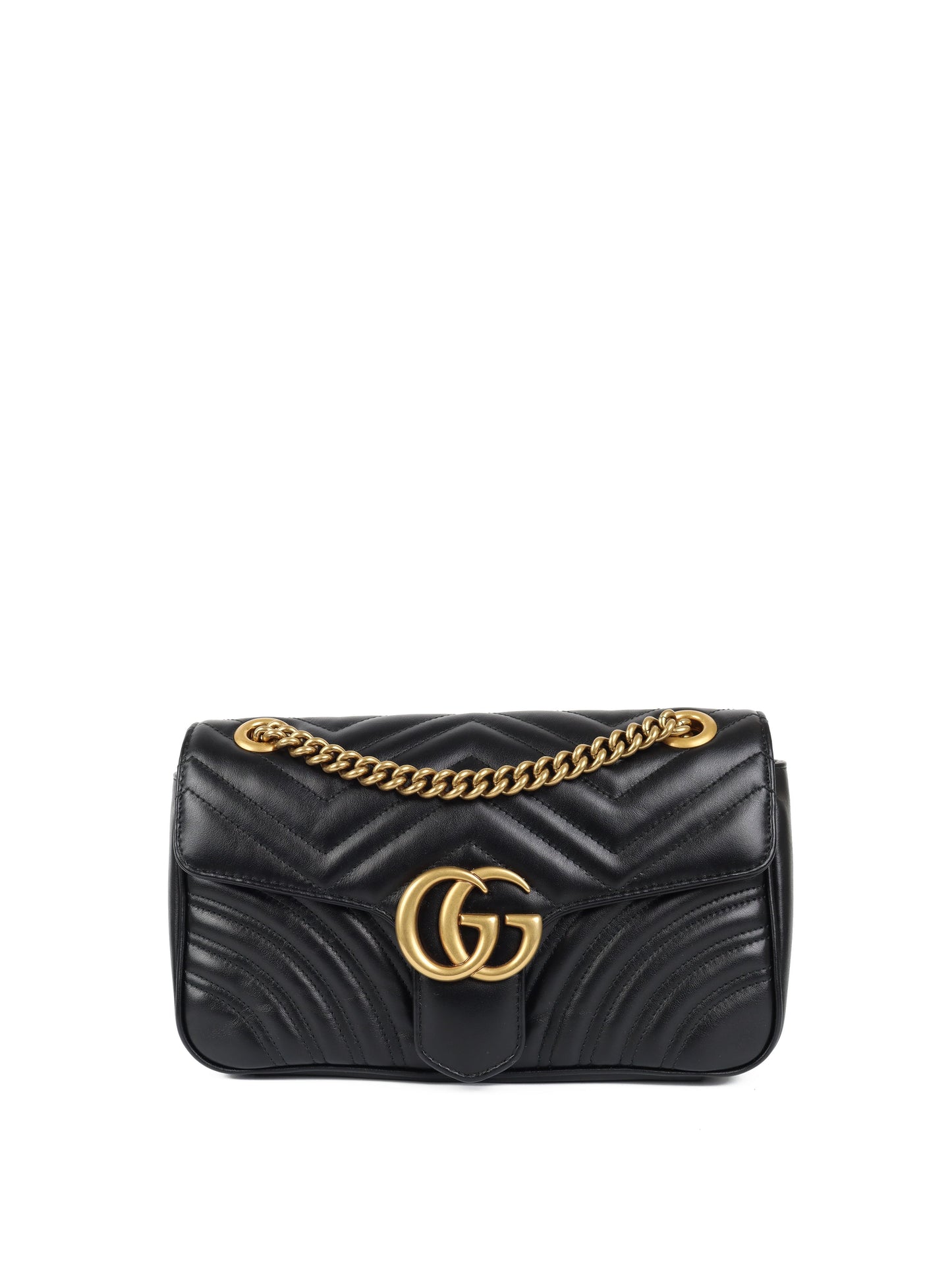 Gucci Small Black GG Marmont Bag