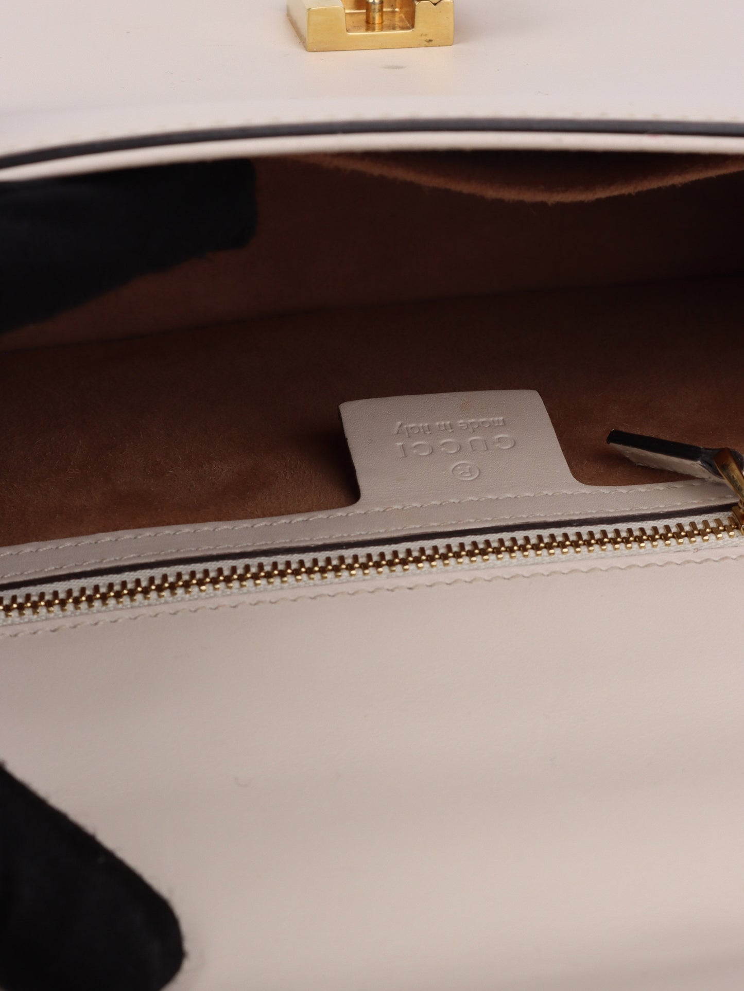 Gucci Small White Sylvie Bag
