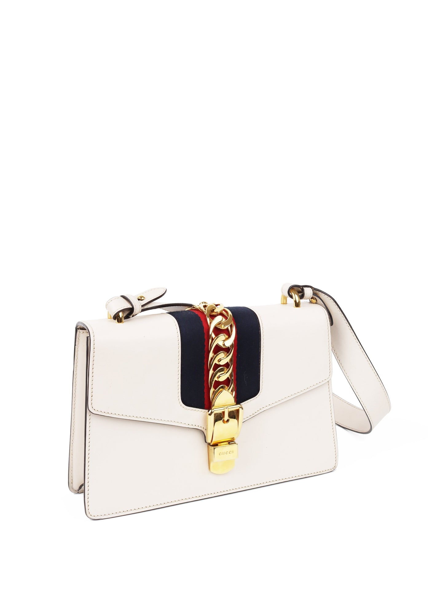 Gucci Small White Sylvie Bag