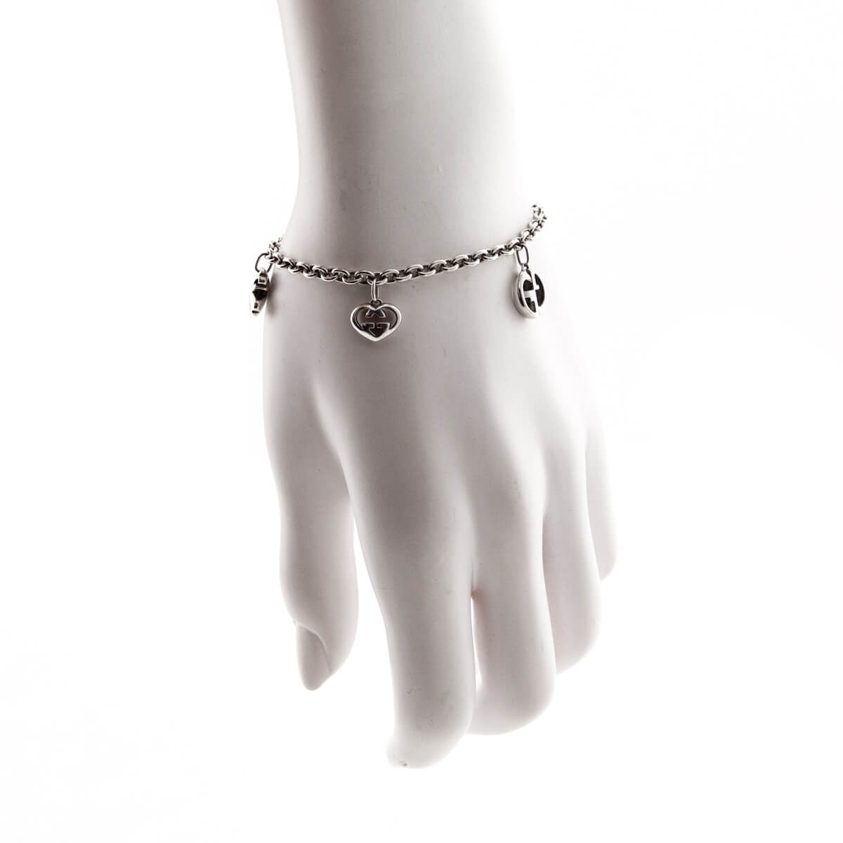 Gucci Sterling Silver Charm Bracelet