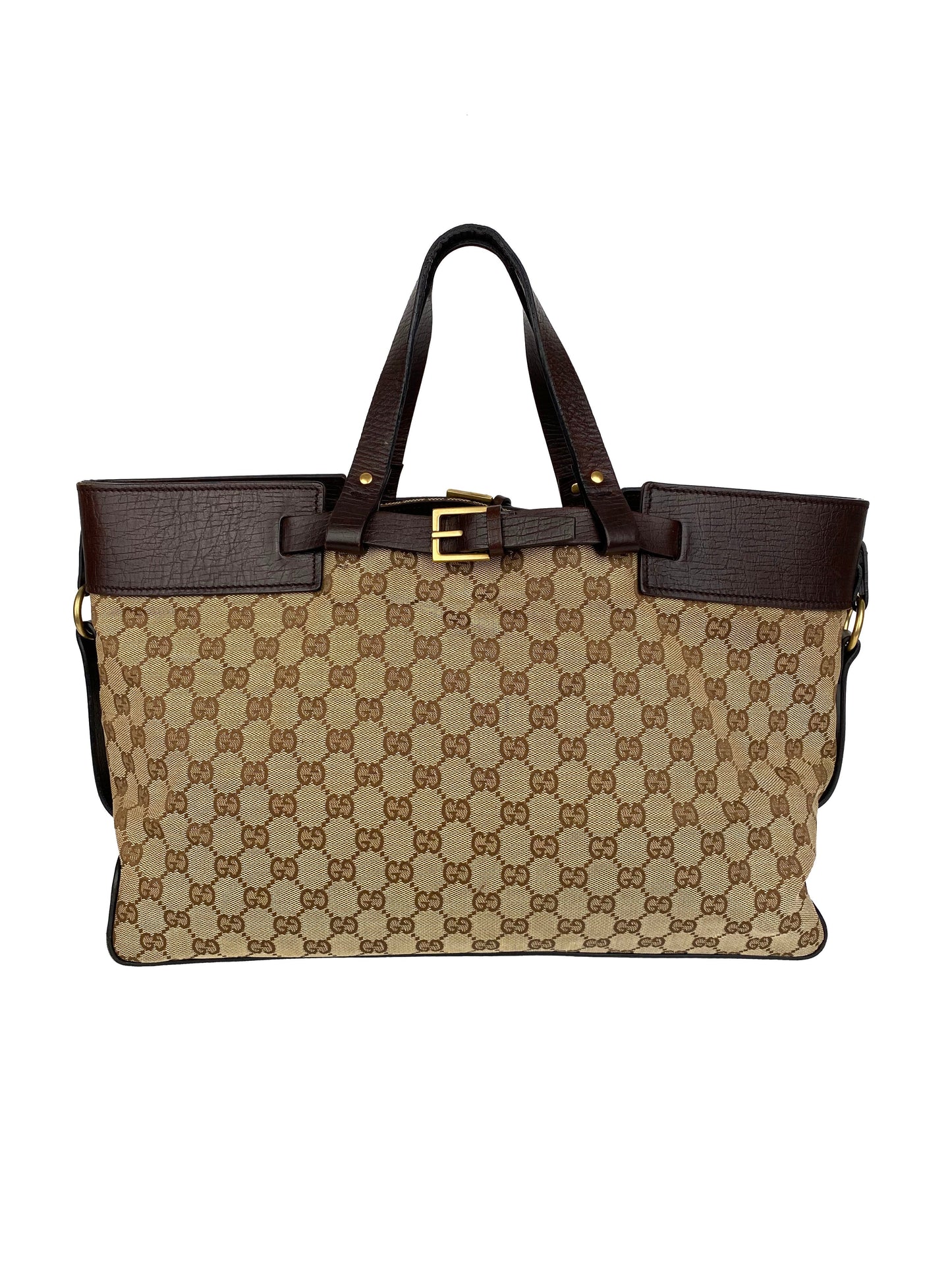 Gucci Vintage Belt Monogram Tote Bag