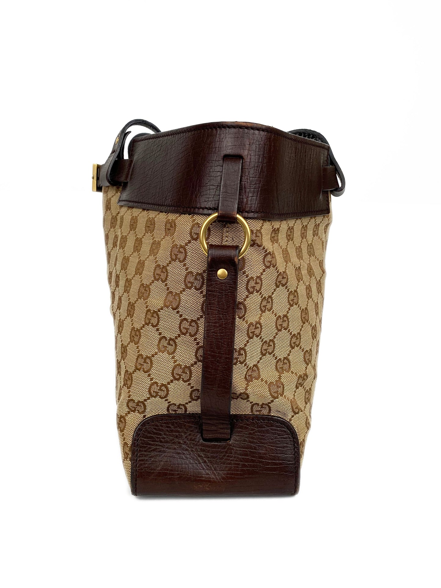 Gucci Vintage Belt Monogram Tote Bag