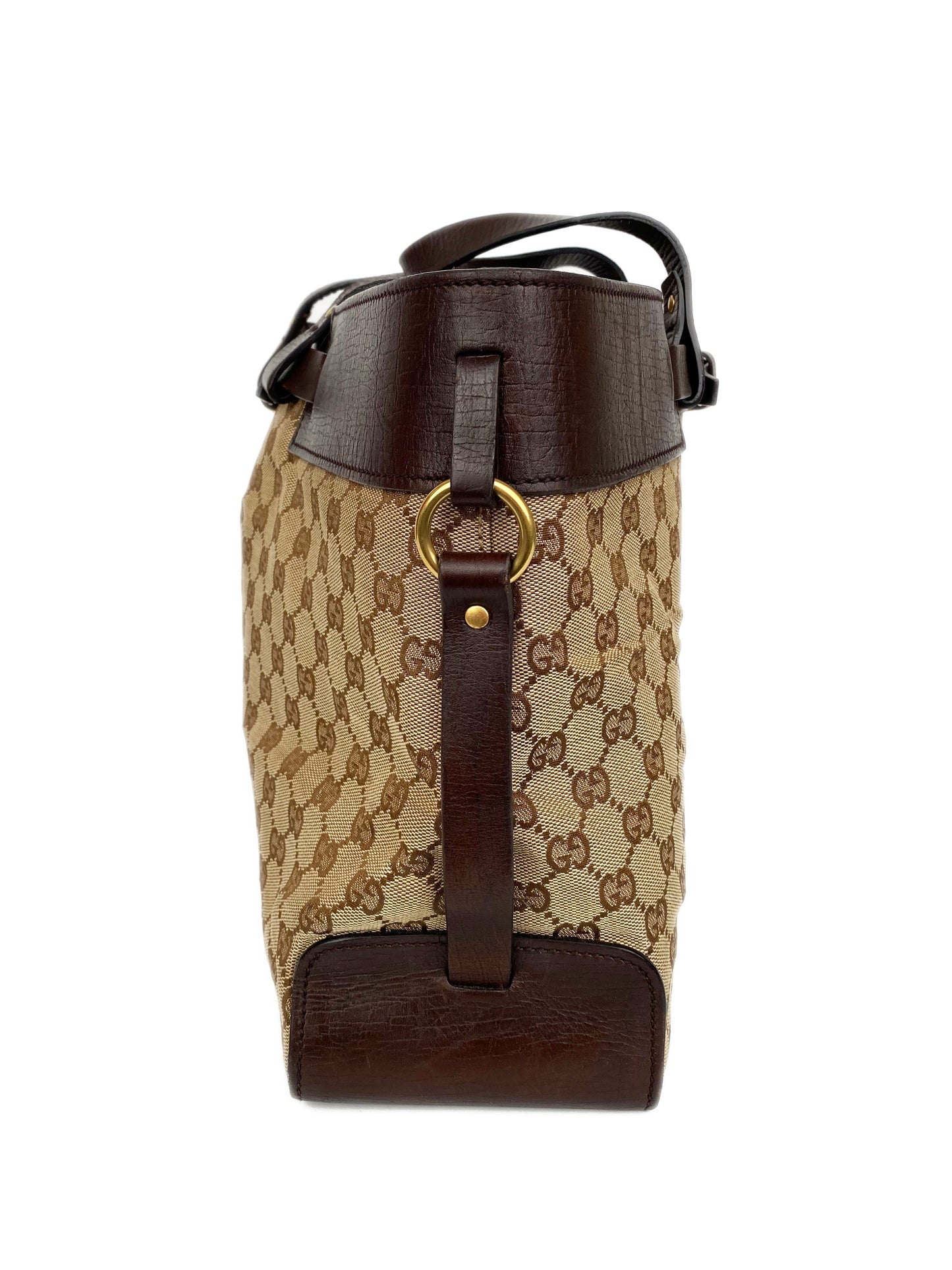 Gucci Vintage Belt Monogram Tote Bag