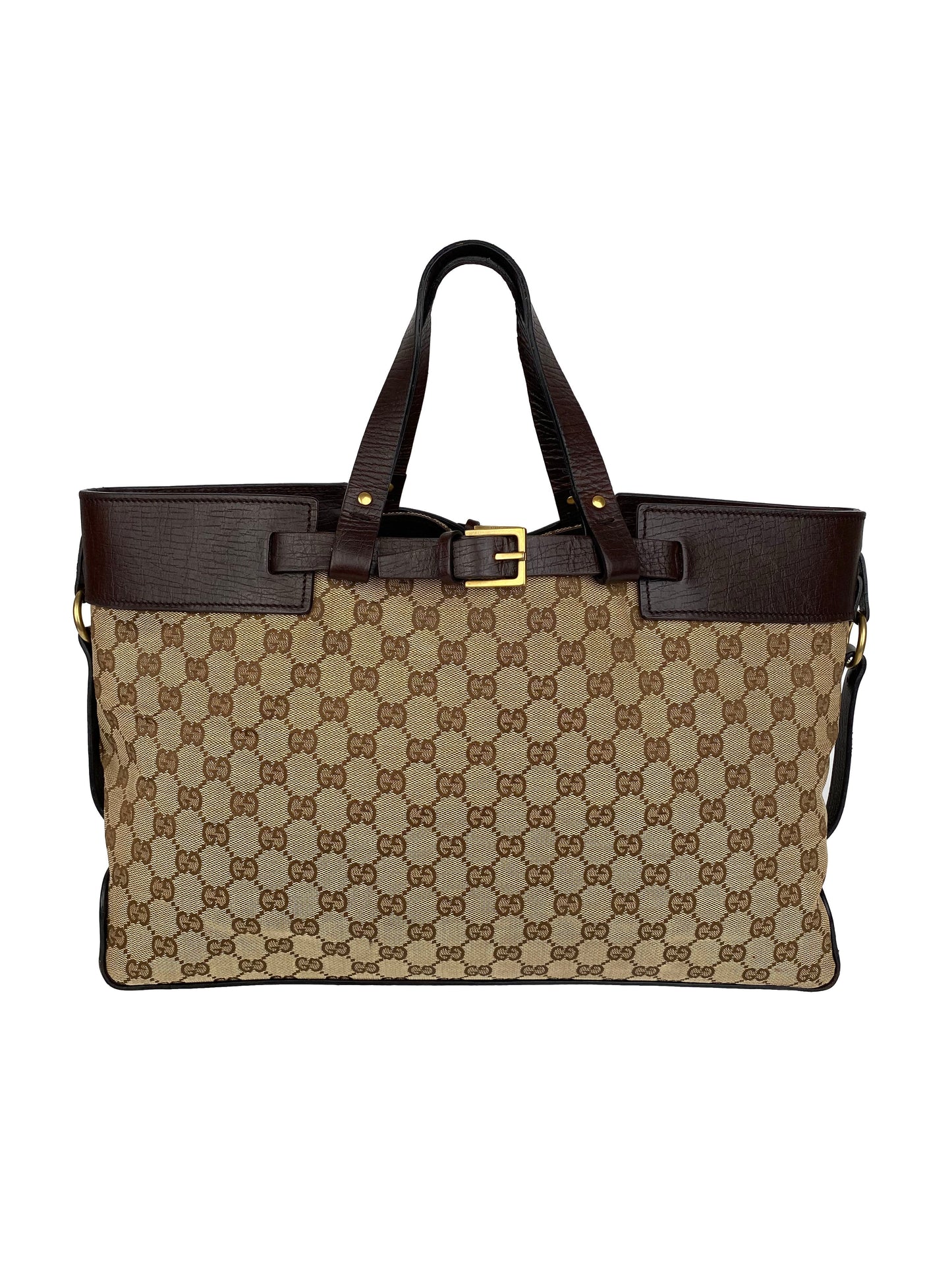 Gucci Vintage Belt Monogram Tote Bag