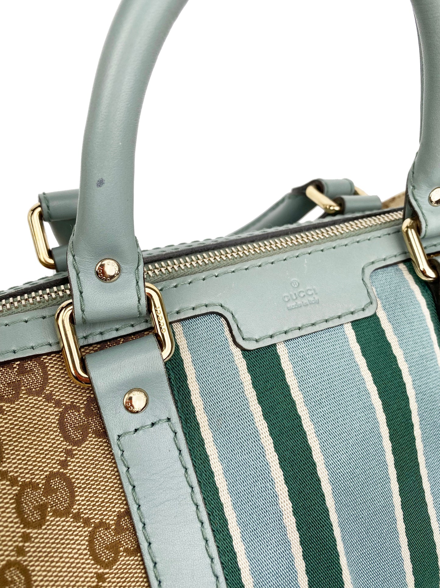 Gucci Vintage GG Monogram Medium Boston Bag
