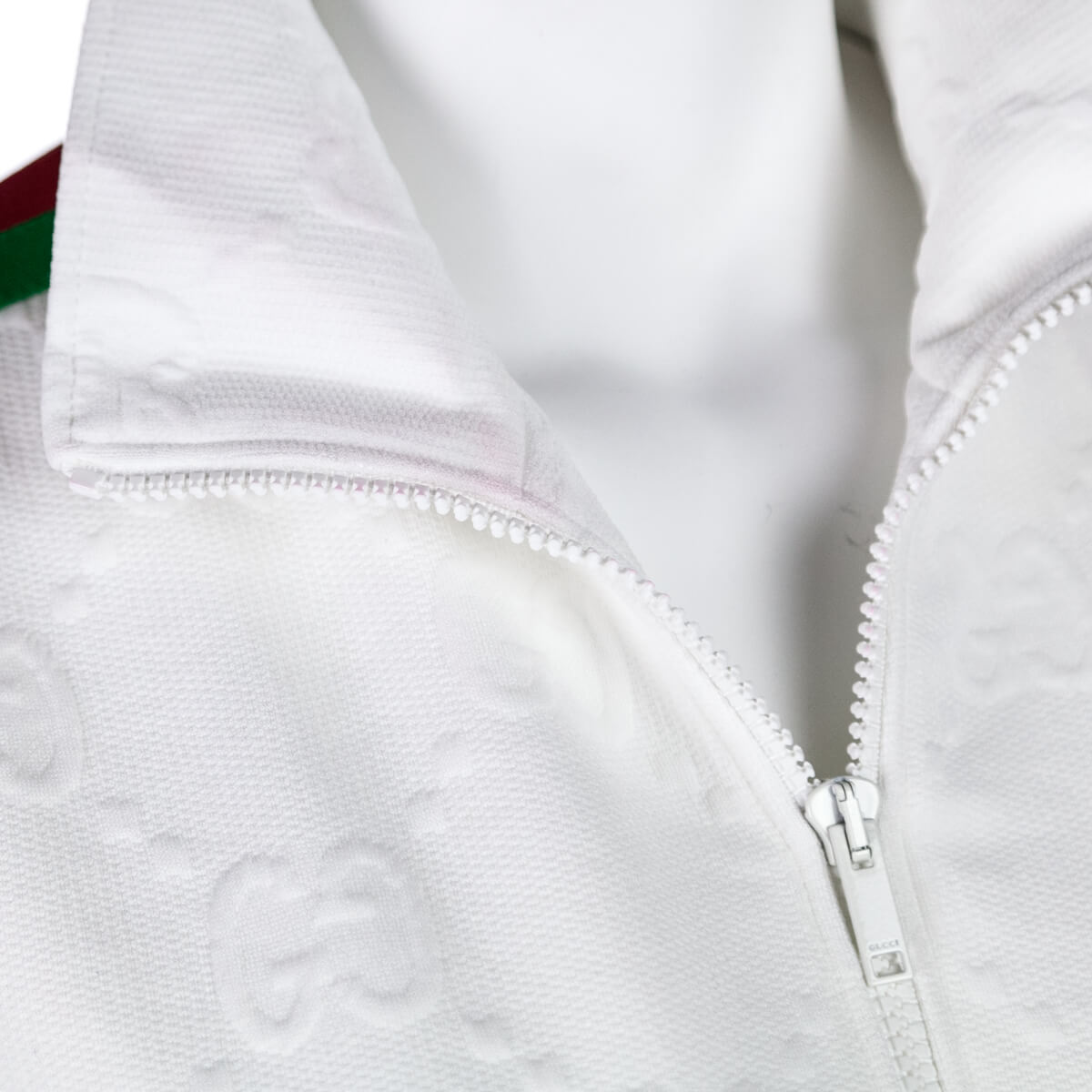 Gucci White Jersey GG Jacquard Dress Size L | US 8 | IT 44