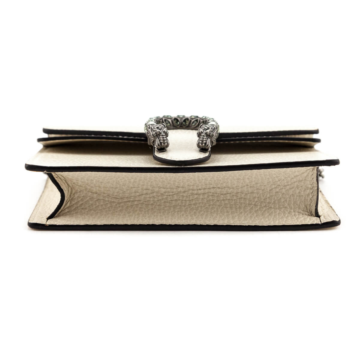 Gucci White Leather Super Mini Dionysus