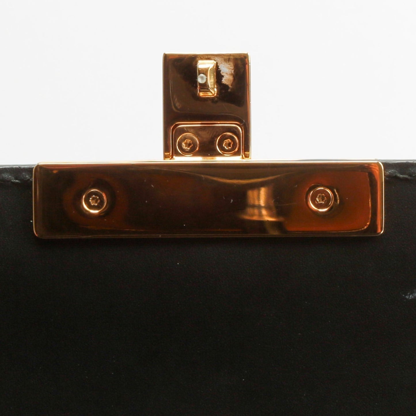 GUCCI Guccissima Top Handle Padlock Bag - Black