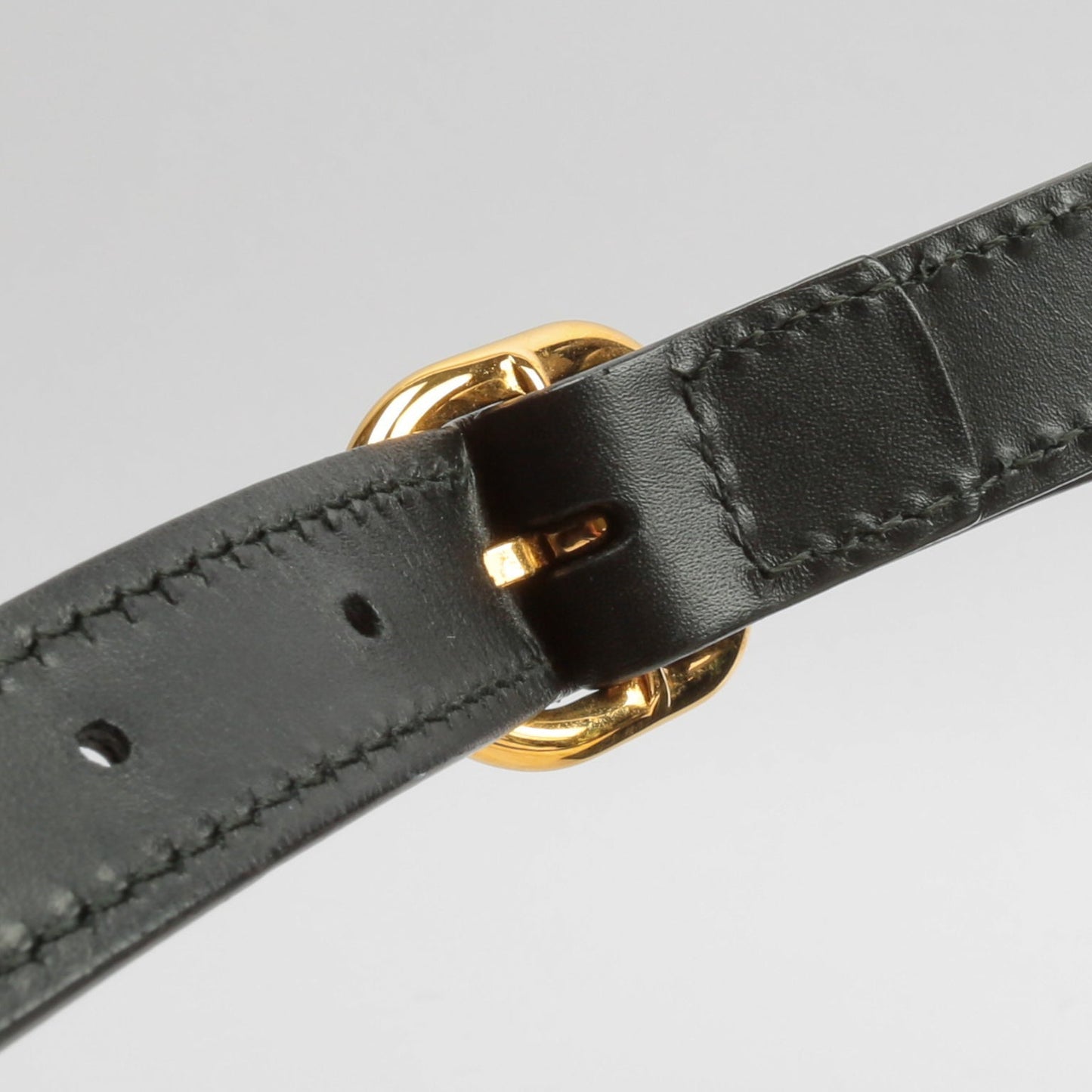 GUCCI Guccissima Top Handle Padlock Bag - Black