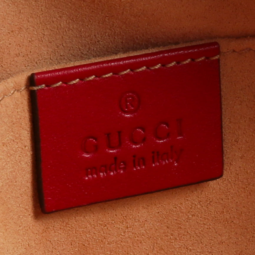 GUCCI GG Marmont Belt Bag - Red