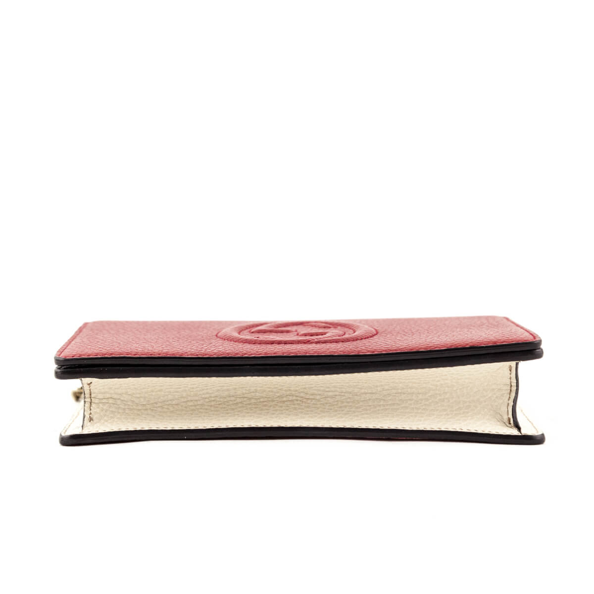 Gucci Tri-color Pebbled Calfskin Soho Wallet on Chain