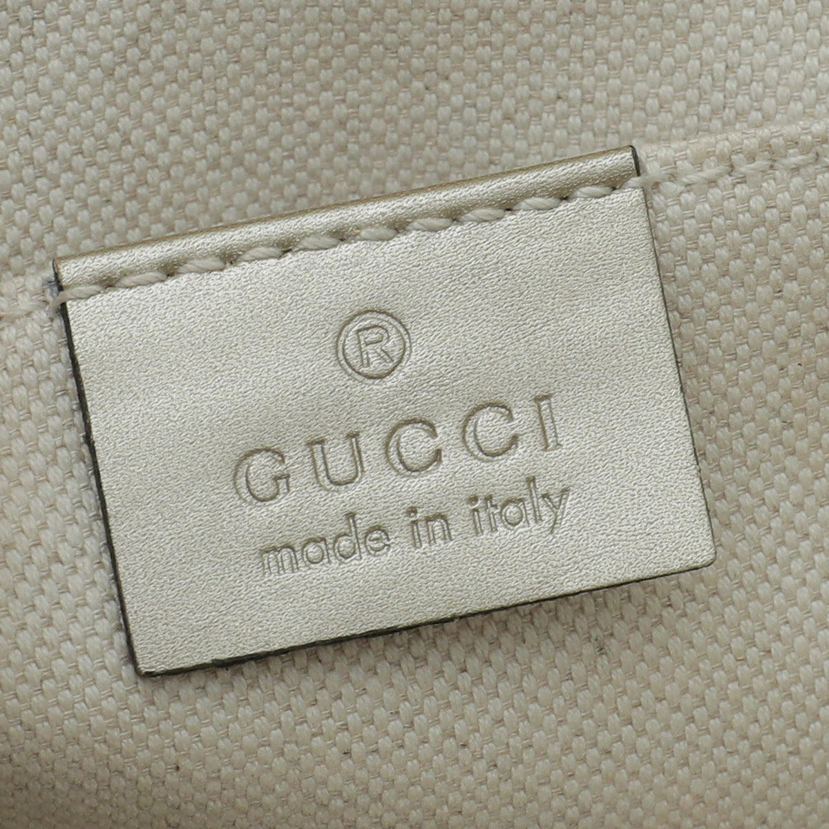 Gucci Metallic Champagne GG Guccissima Emily Medium Bag
