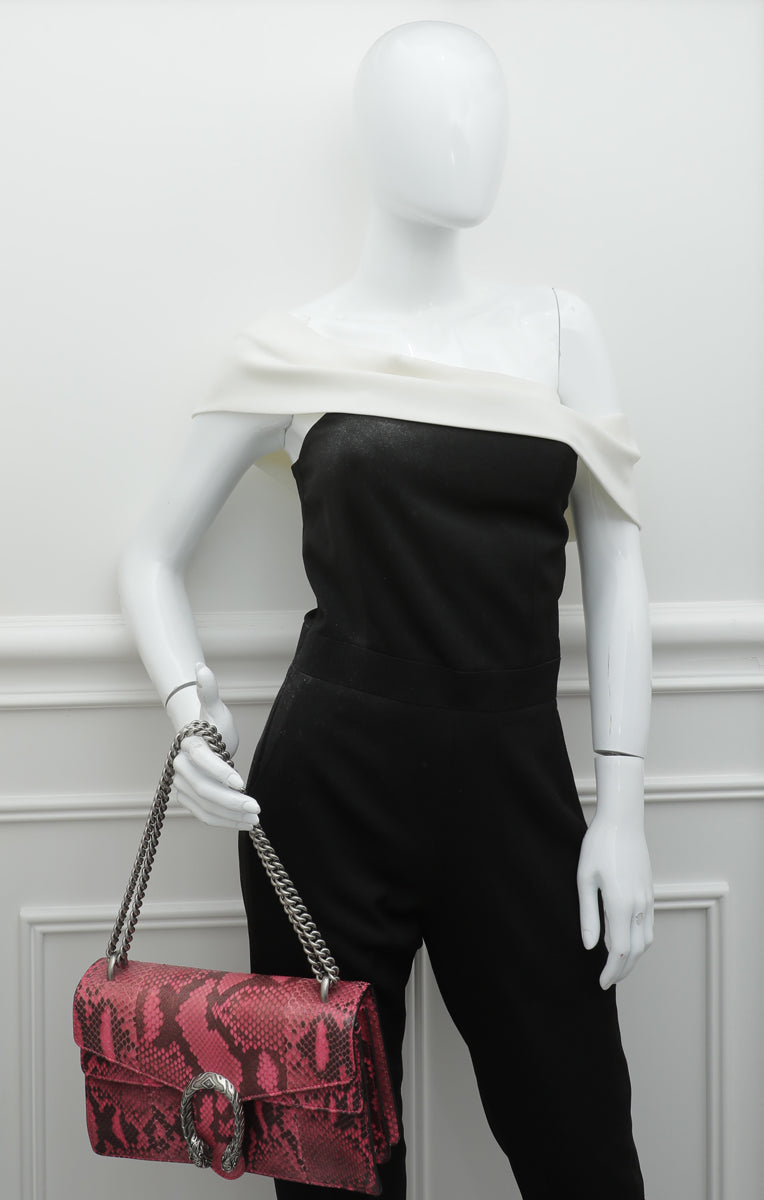 Gucci Fuchsia Python Dionysus Small Bag