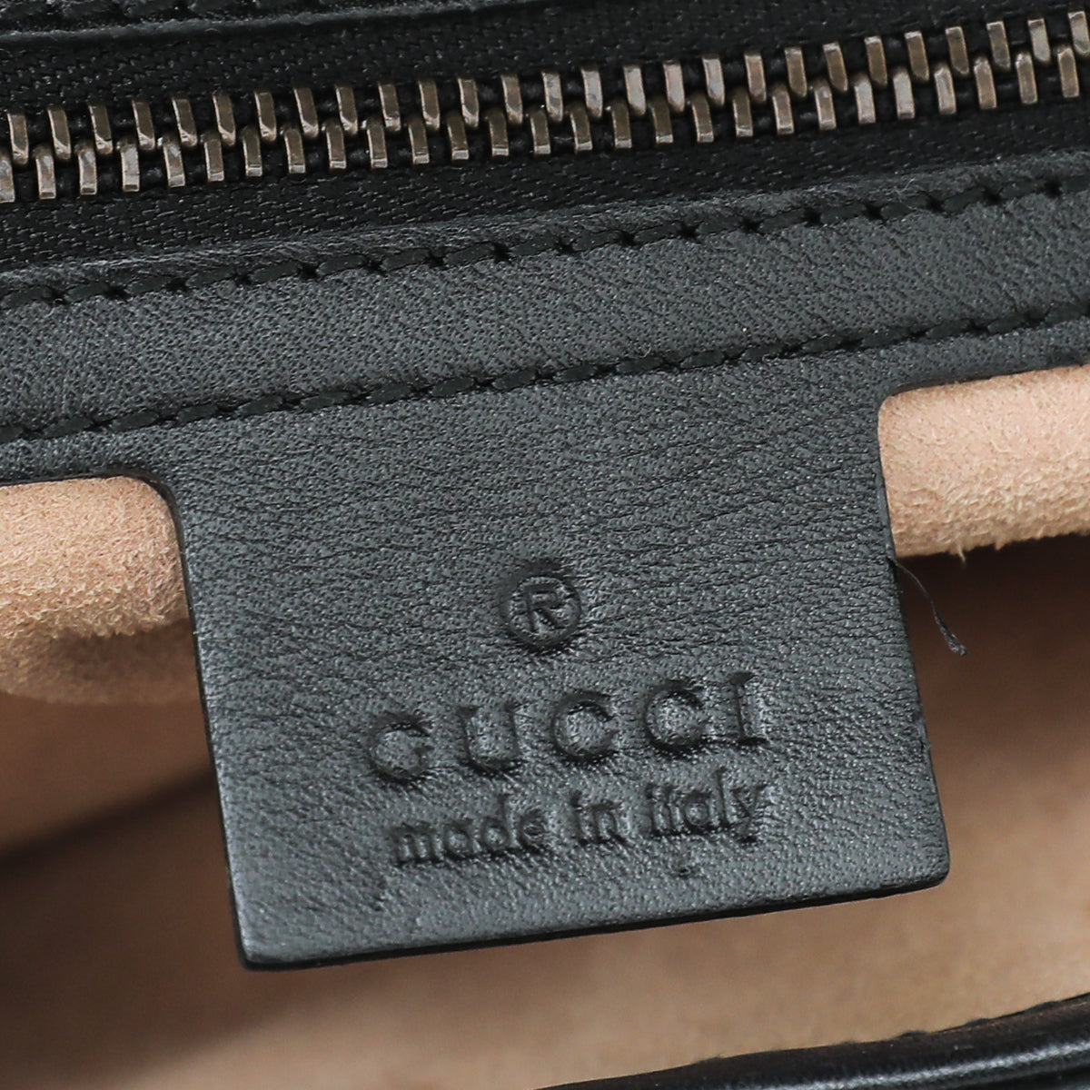 Gucci Black GG Marmont Small Flap Bag
