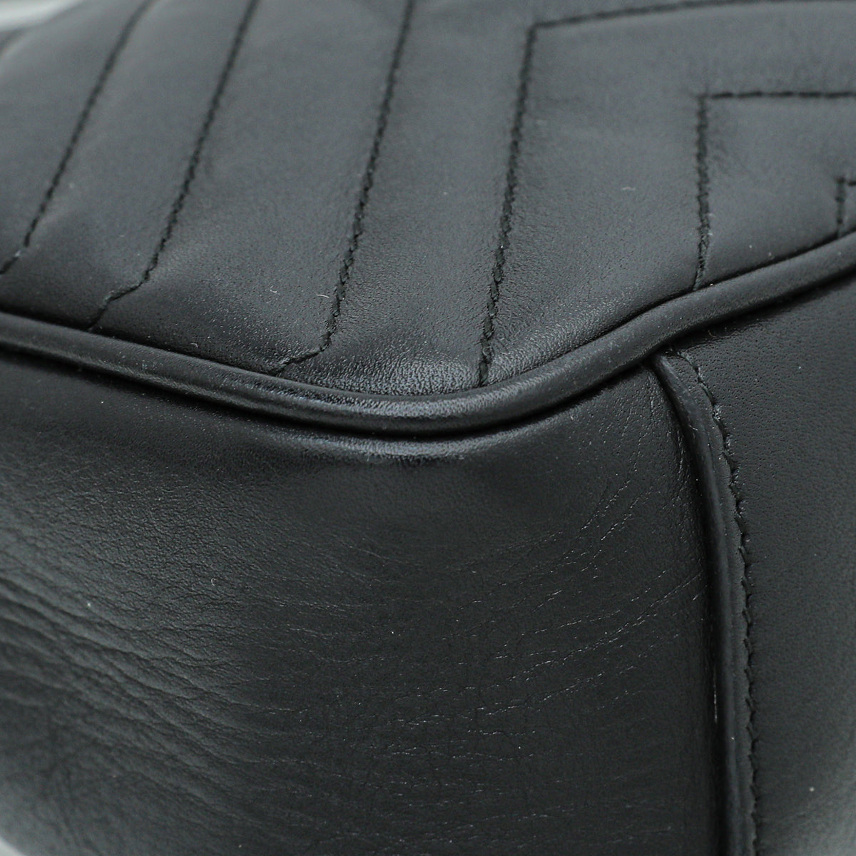 Gucci Black GG Marmont Small Flap Bag