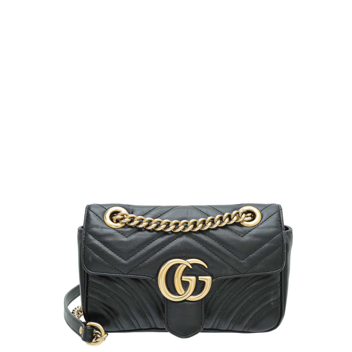 Gucci Black GG Marmont Mini Bag