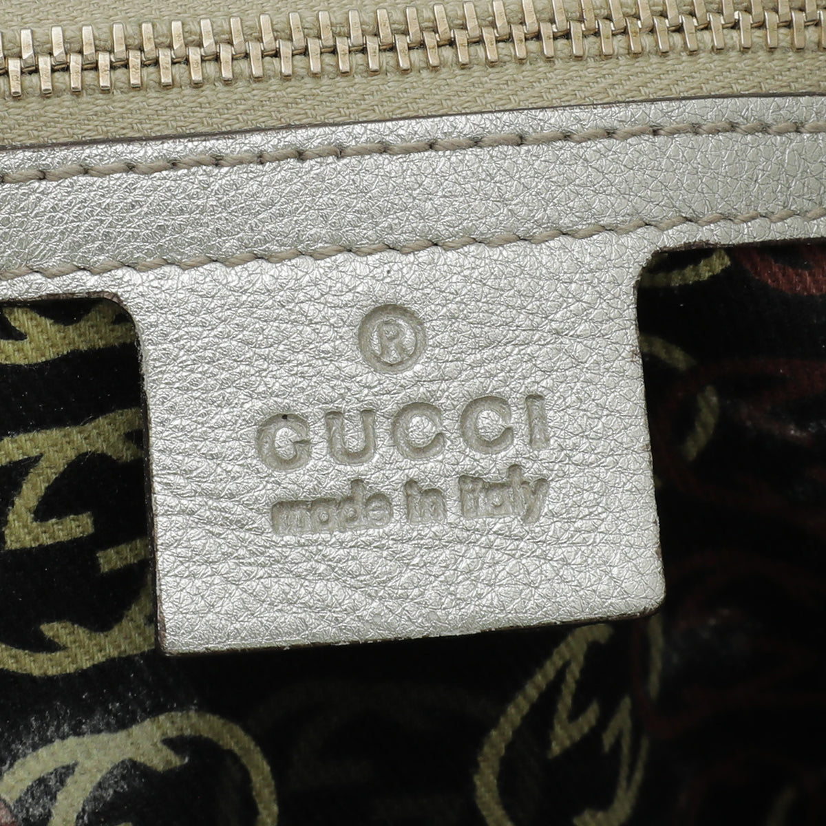Gucci Metallic Light Gold Britt Shoulder Bag