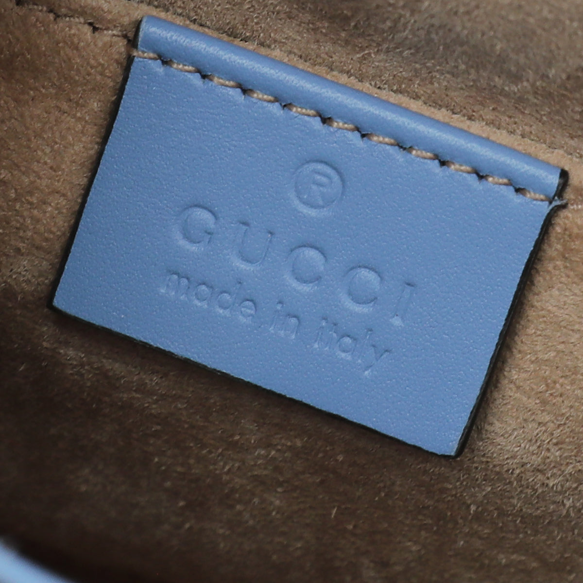 Gucci Blue Sylvie Mini Chain Flap Bag