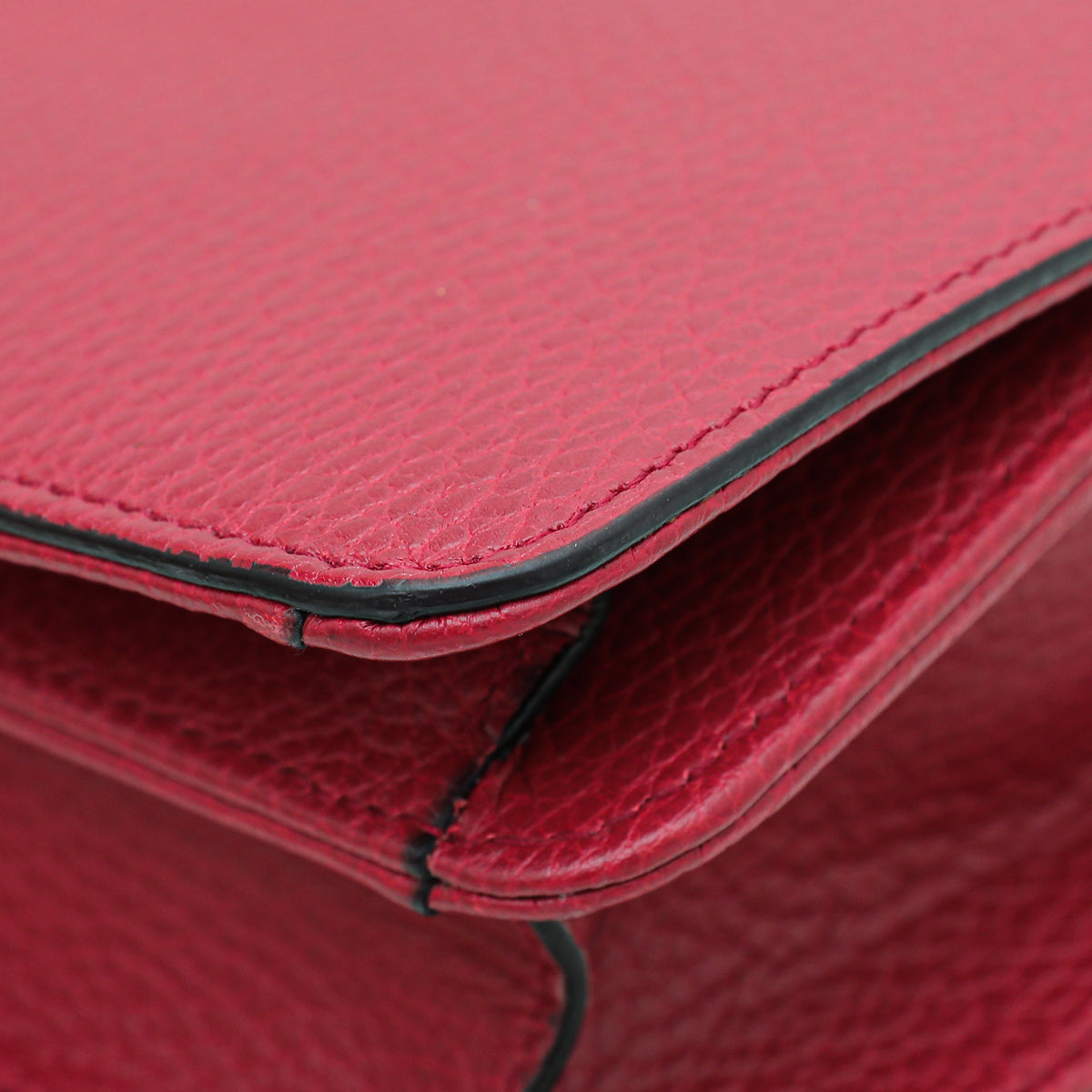 Gucci Red Dollar Interlocking G Small Chain Bag