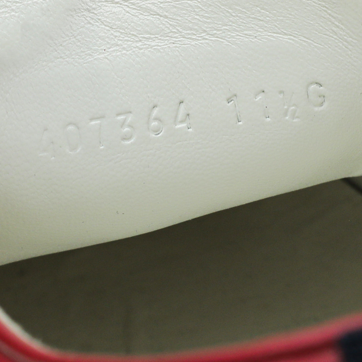 Gucci Red Guccissima Web Slip On Sneakers 11.5