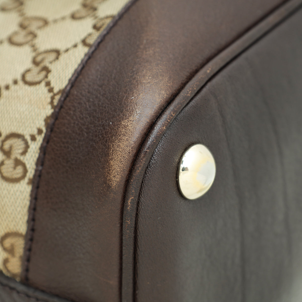 Gucci Bicolor GG Interlocking Dome Satchel Bag