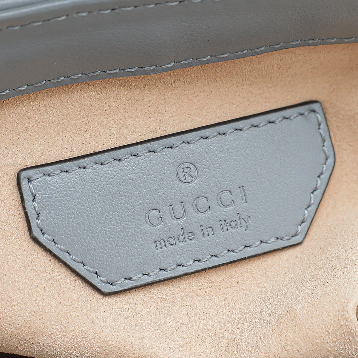 Gucci Grey GG Marmont Mini Top Handle Bag