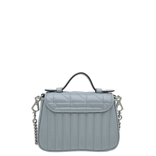 Gucci Grey GG Marmont Mini Top Handle Bag