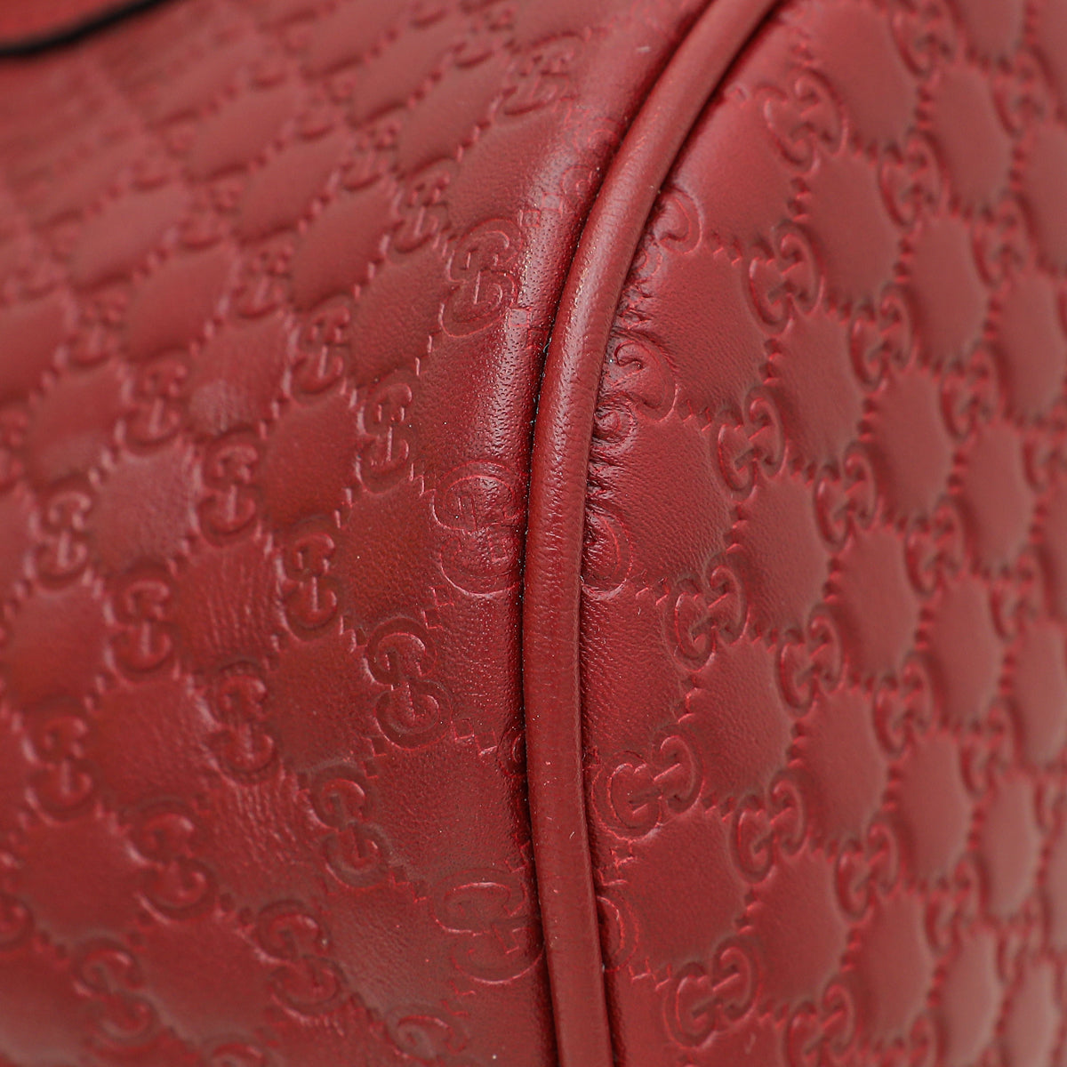 Gucci Red Microguccissima Dome Satchel Medium Bag