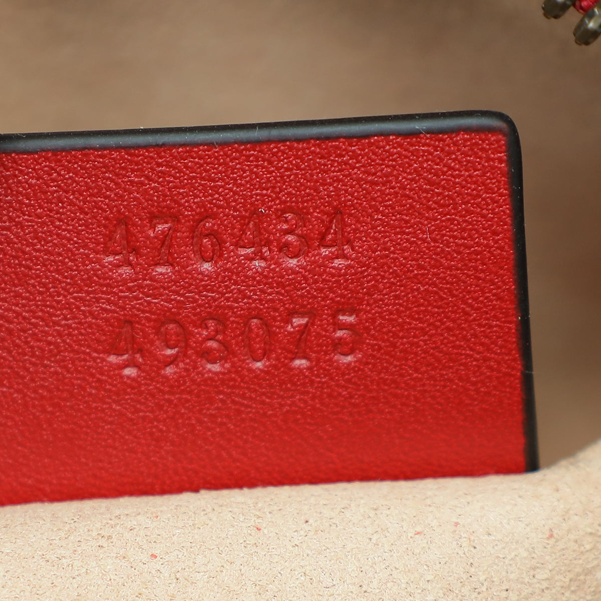 Gucci Red GG Marmont Mini Belt Bag