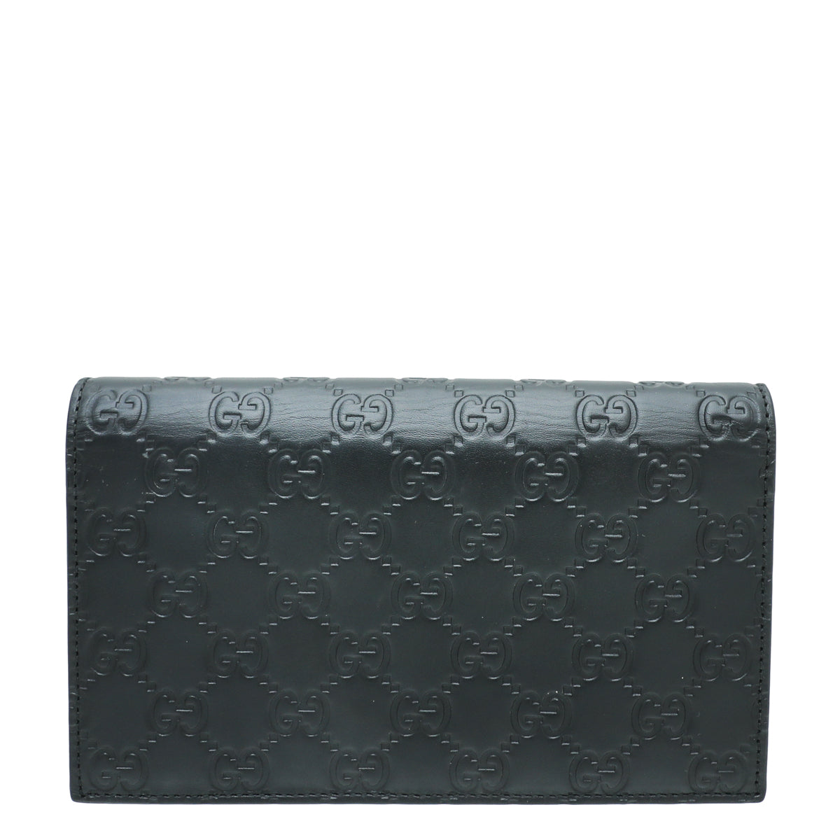 Gucci Black GG Signature Chain Wallet