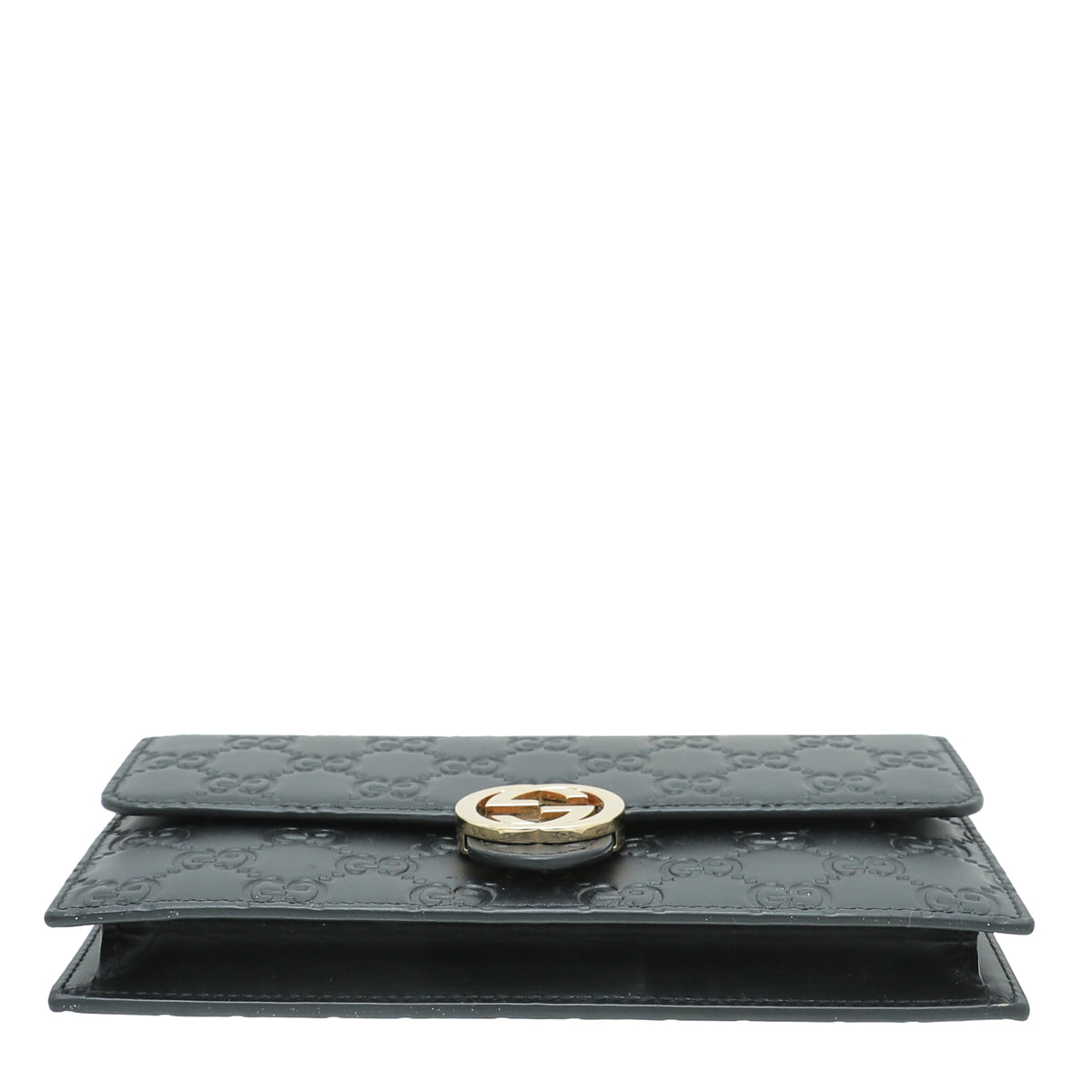 Gucci Black GG Signature Chain Wallet