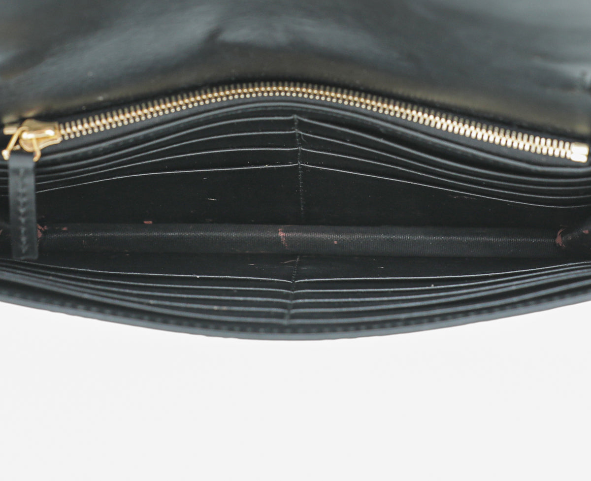 Gucci Black GG Signature Chain Wallet