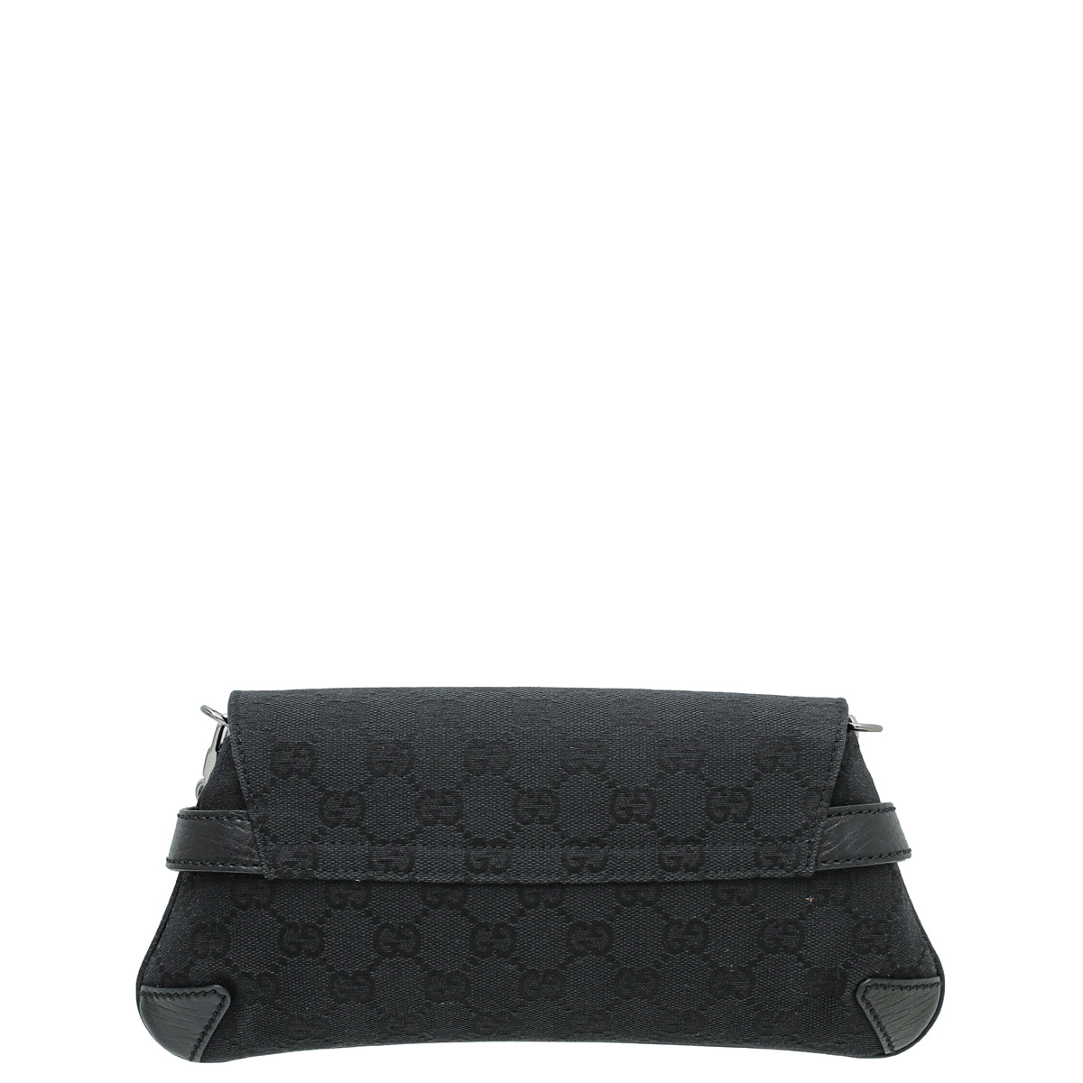 Gucci Black GG Horsebit Pochette Bag