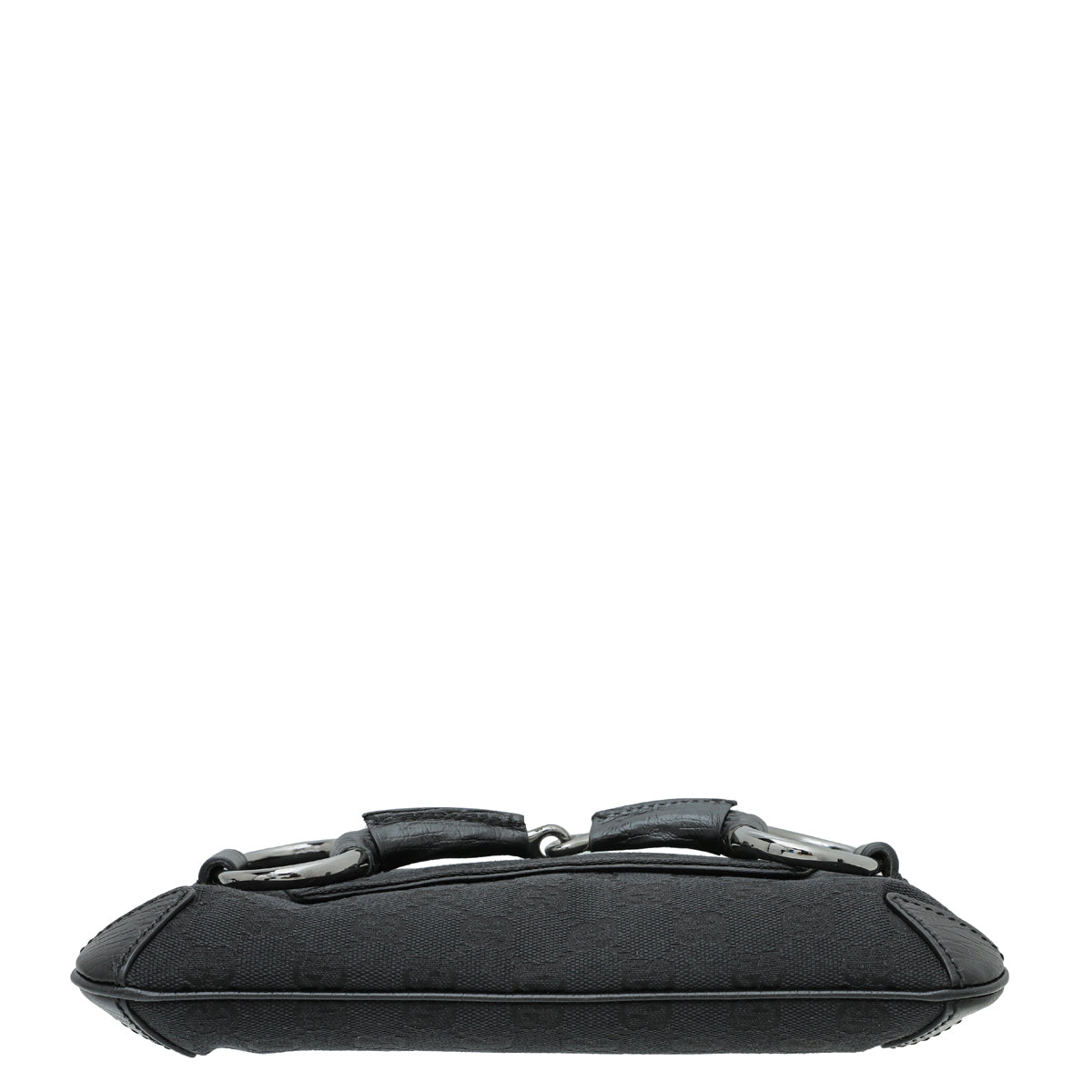 Gucci Black GG Horsebit Pochette Bag