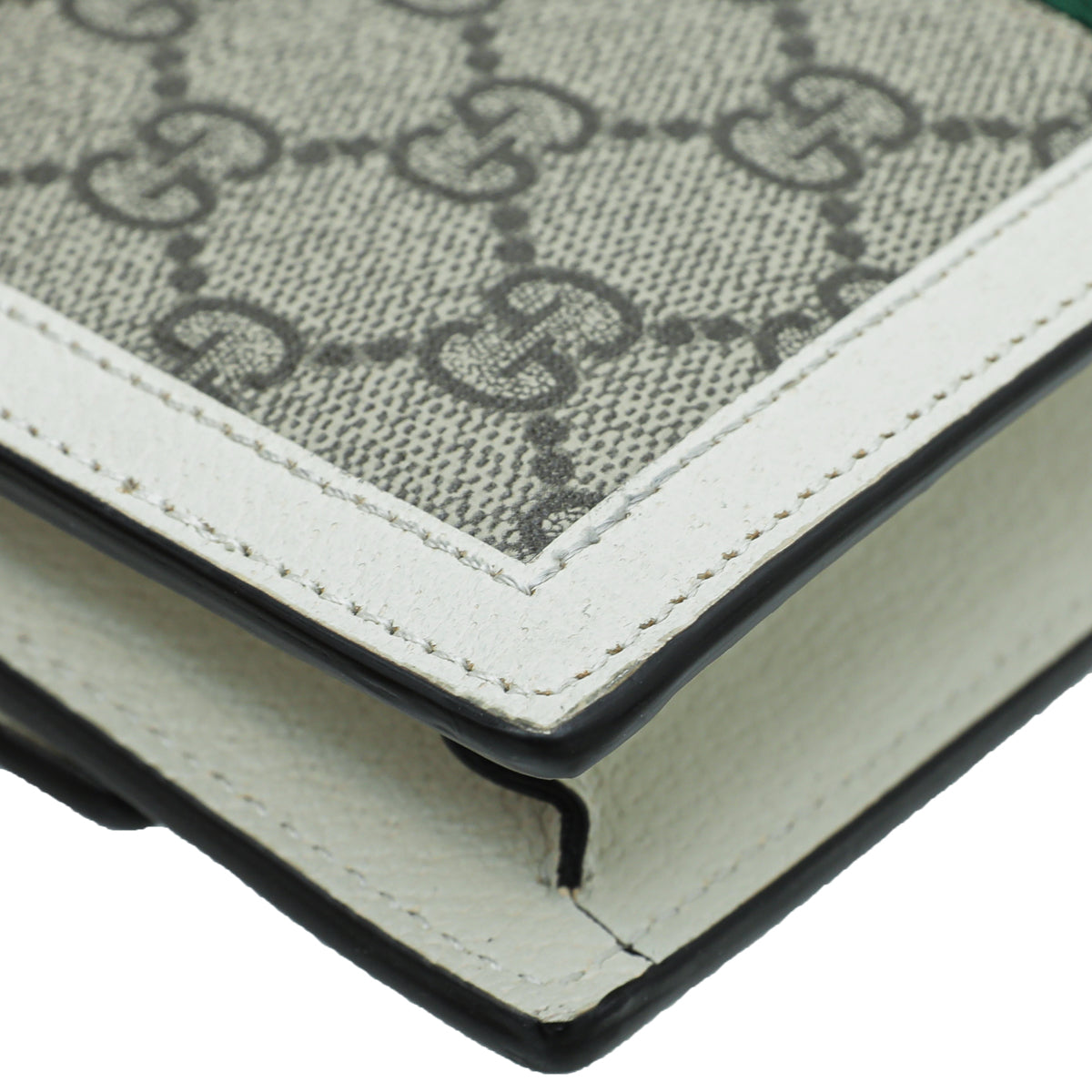 Gucci Multicolor Web Queen Margaret Chain Wallet