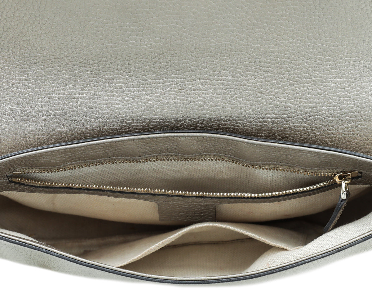 Gucci Champagne Soho Chain Flap Bag