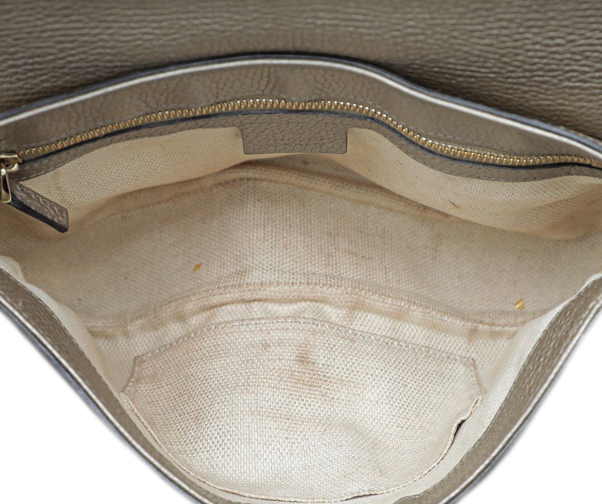 Gucci Champagne Soho Chain Flap Bag