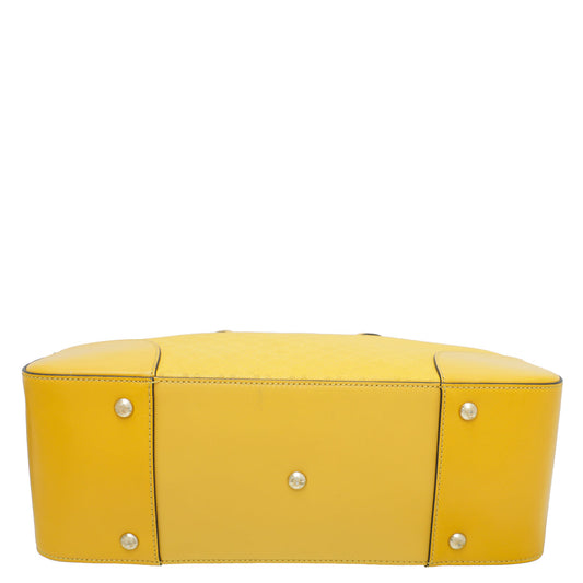 Gucci Yellow Bright Diamante Top Handle Bag