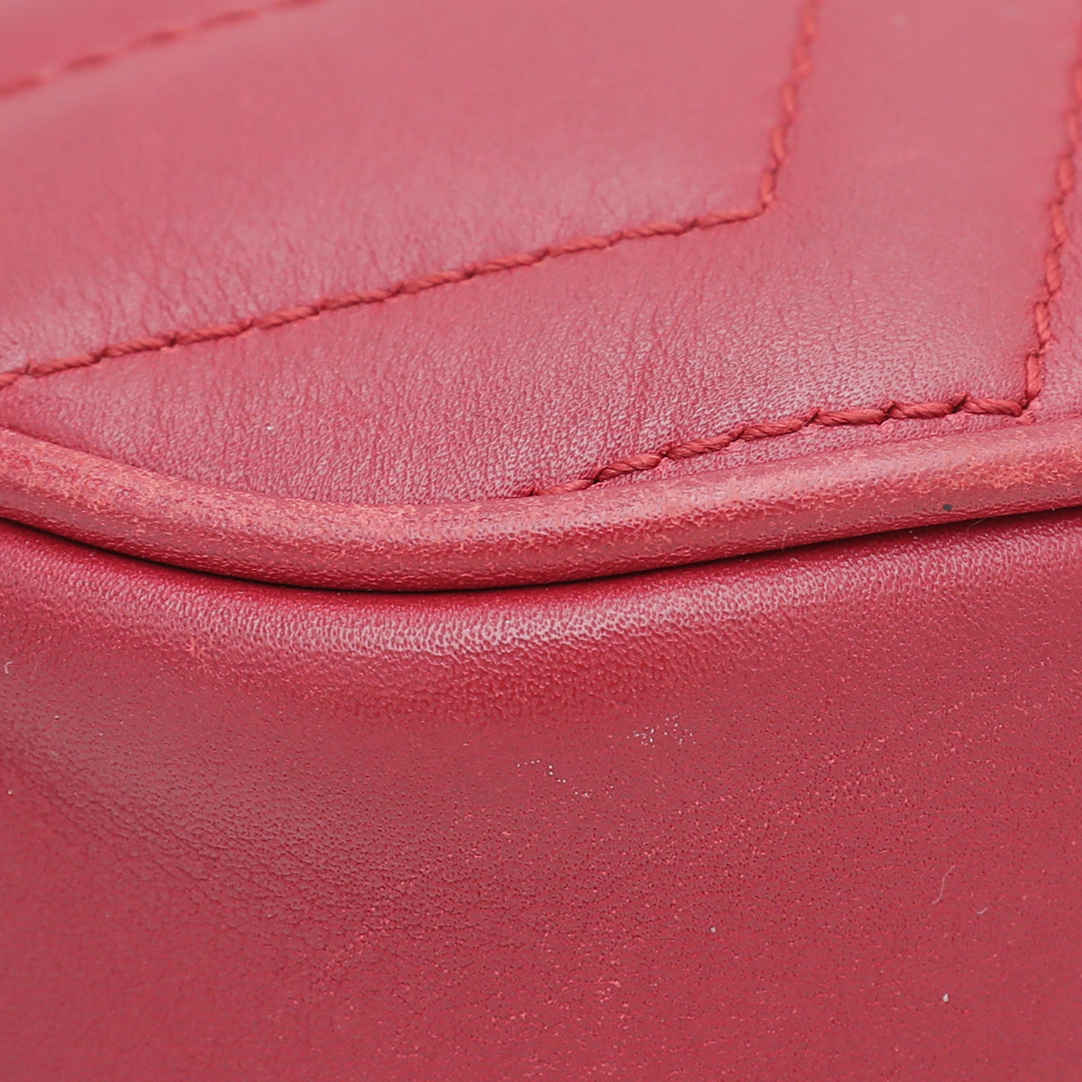 Gucci Red GG Marmont Mini Belt Bag