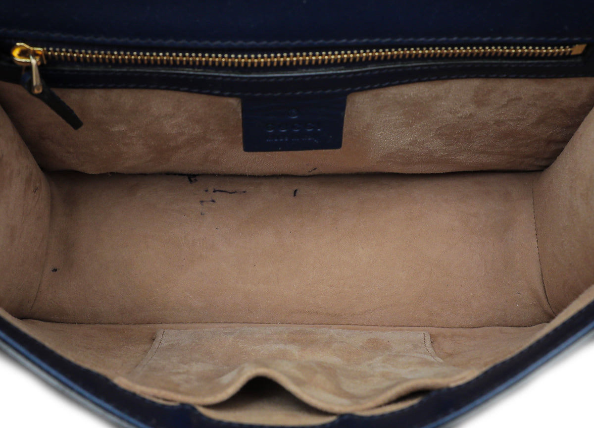Gucci Navy Blue Sylvie Small Bag