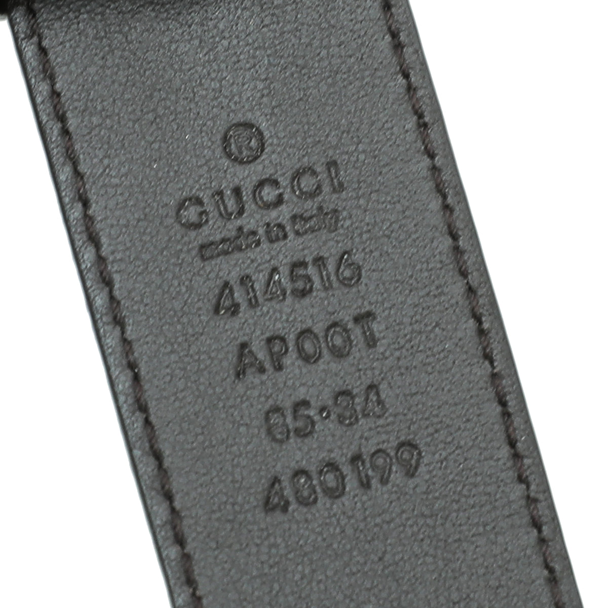 Gucci Chocolate Double G Buckle Belt 34