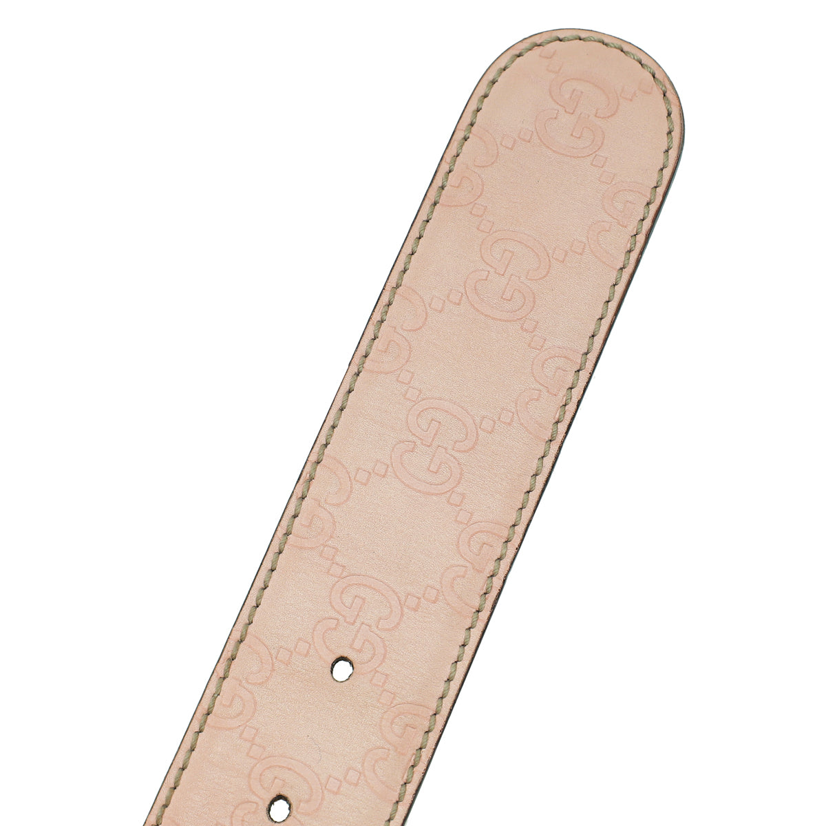 Gucci Pink Guccissima Interlocking G Buckle Belt 36