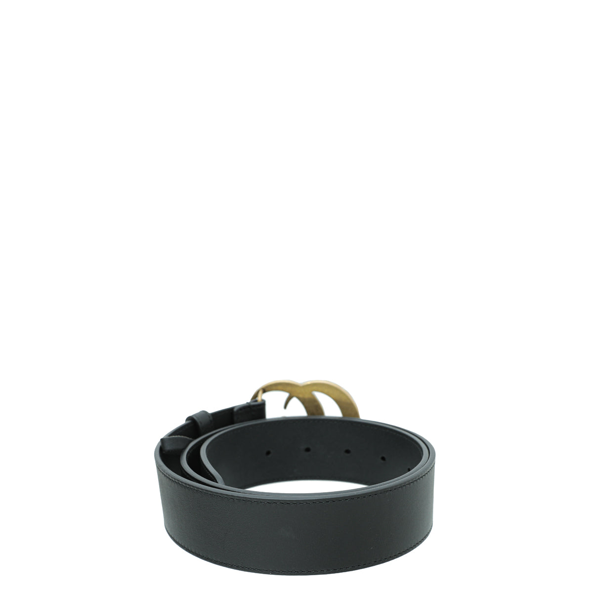 Gucci Black Pearl Double G Belt 34
