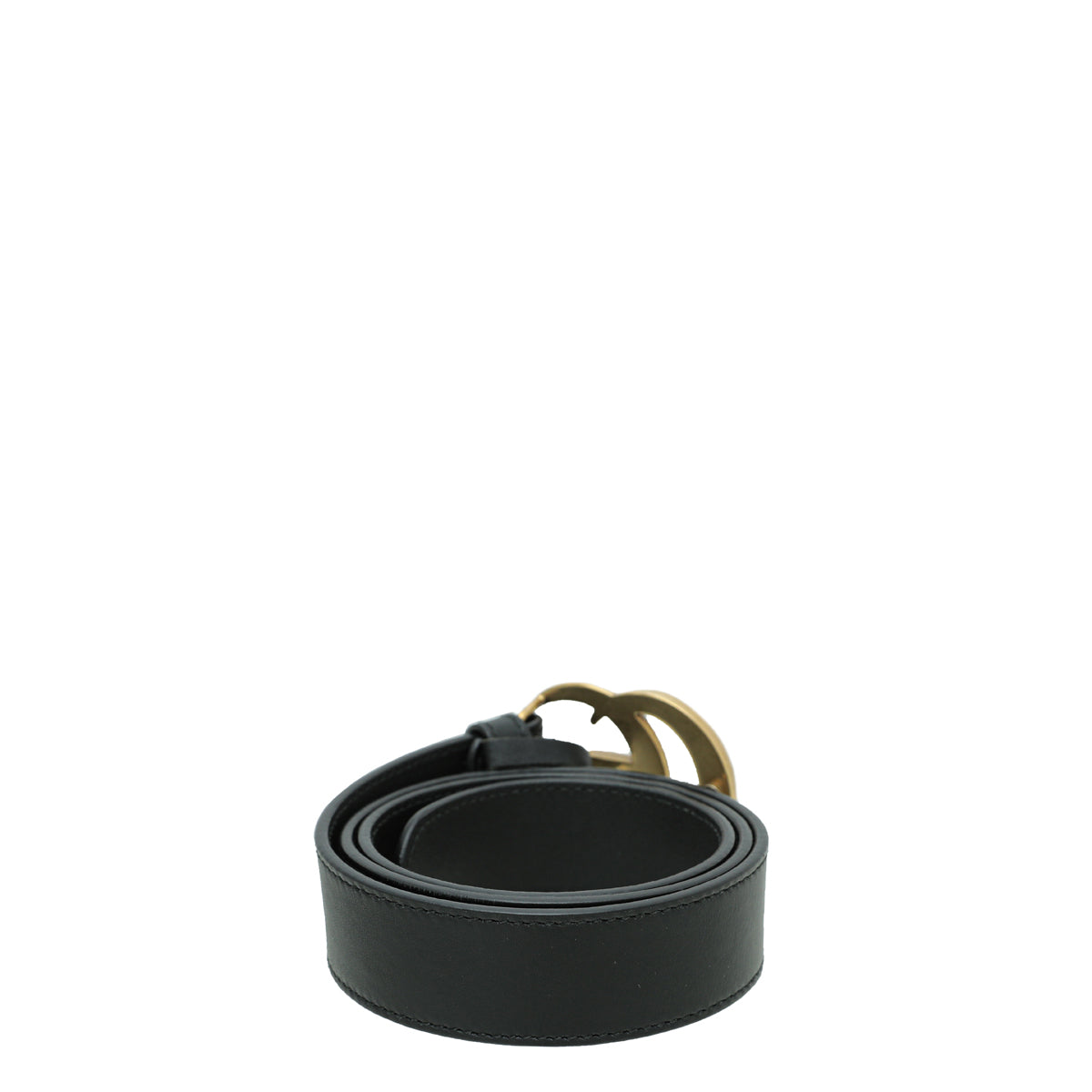 Gucci Black Double G Buckle Belt 30
