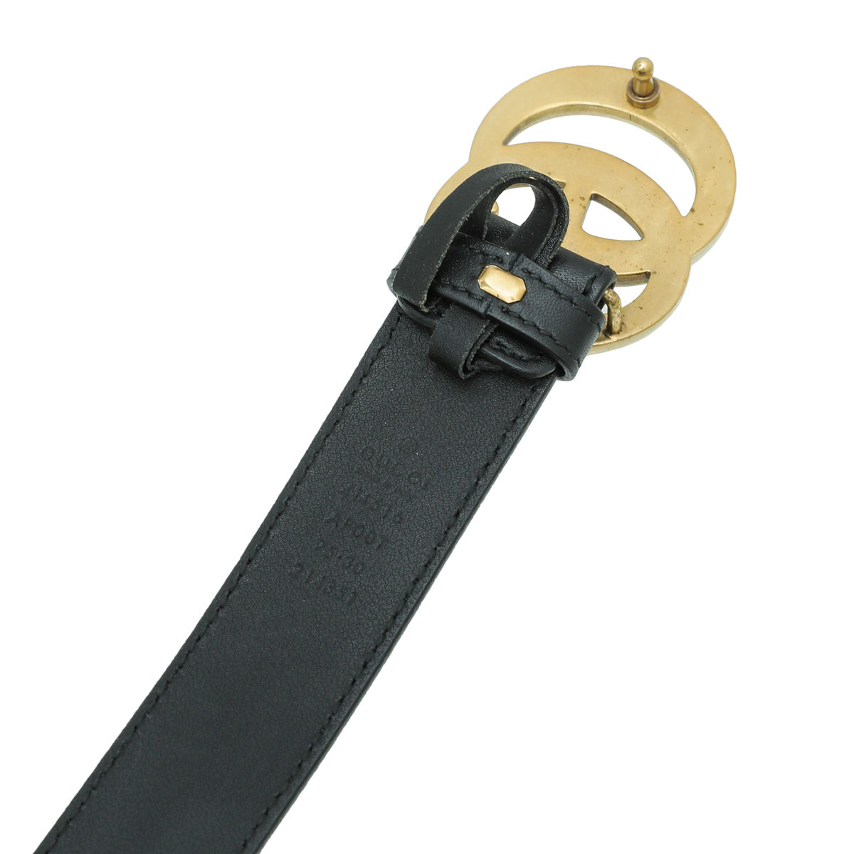 Gucci Black Double G Buckle Belt 30