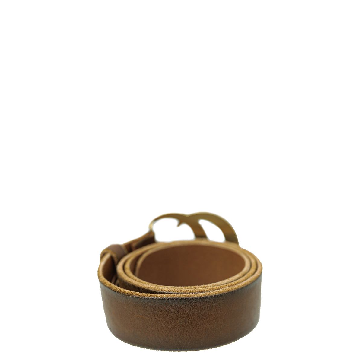Gucci Brown Double G Buckle Belt 30