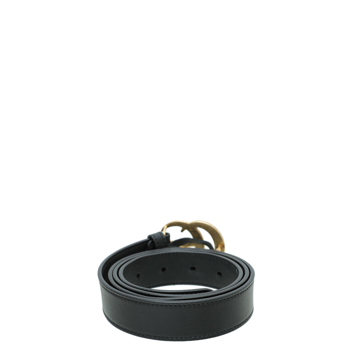 Gucci Black Double G Buckle Belt 40