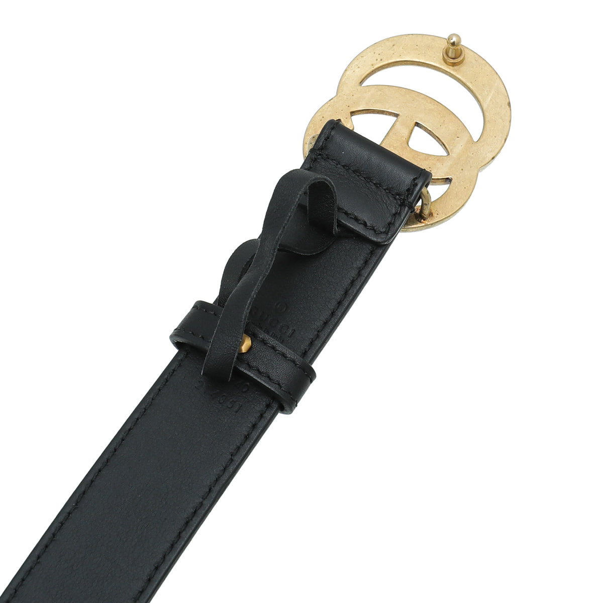 Gucci Black Double G Buckle Belt 40