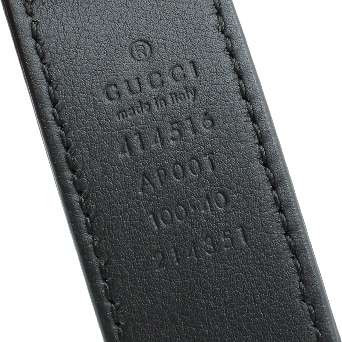 Gucci Black Double G Buckle Belt 40