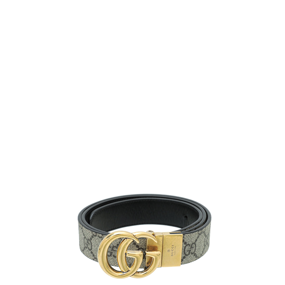 Gucci Biolor GG Supreme Reversible GG Marmont Belt 36